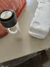 【京东物流】高硼硅双层玻璃杯大容量泡茶杯耐高温加厚水杯茶杯 隐形提环银色玻璃杯 300ml 1只 实拍图