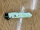天堂伞 防风雨伞三折 便携折叠拒水晴雨两用伞商务伞男女趣味字母浅草绿 实拍图
