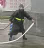 尘玲 雨衣成人 长款连体带帽檐安保户外工地安全反光雨衣 均码 针织部长款雨衣 实拍图