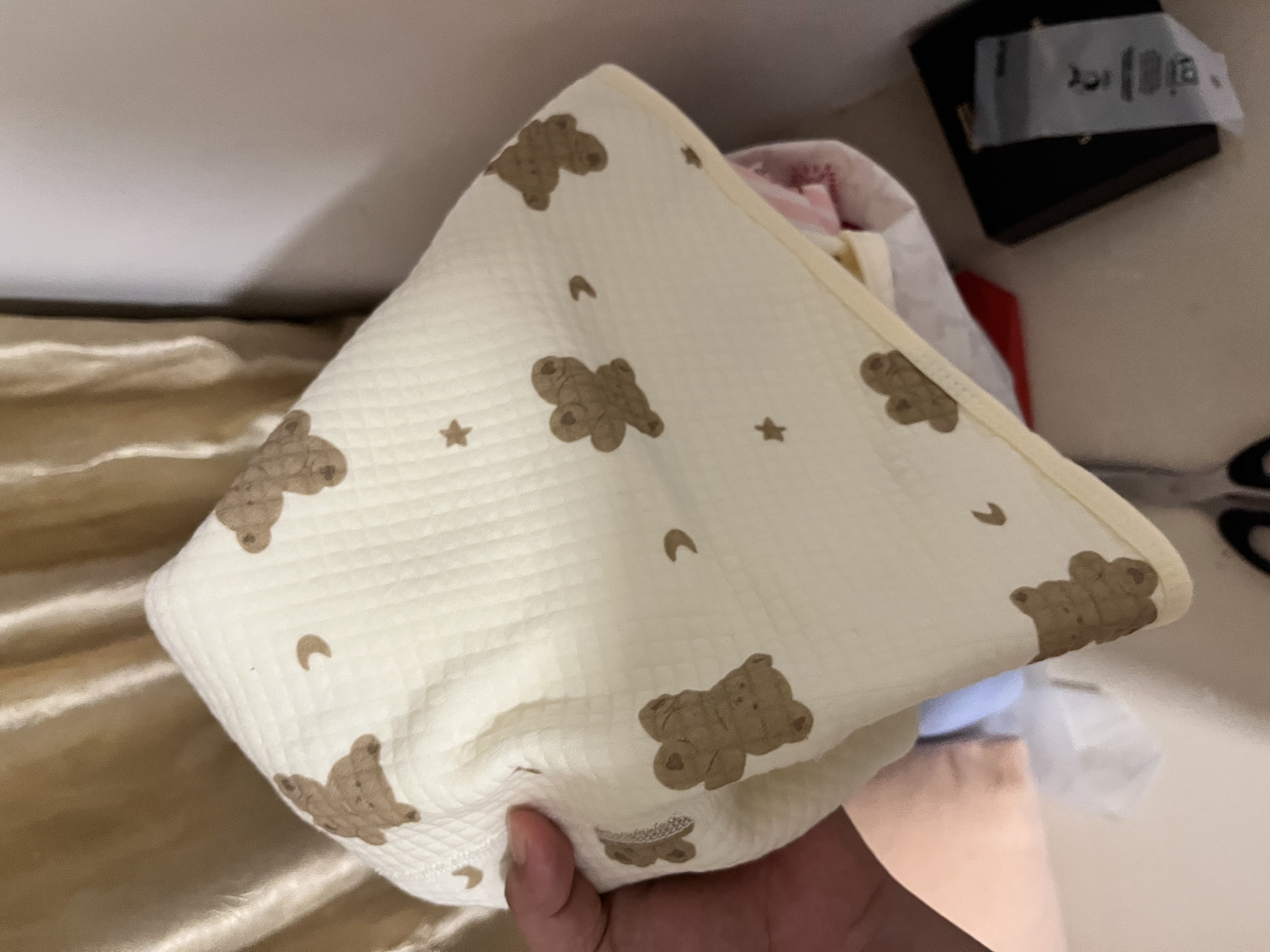 9i9月子护肩纯棉披肩斗篷四季保暖护肩颈椎产后喂奶防寒A40小熊 实拍图