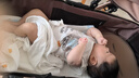 ANGI BABY婴儿推车可坐可躺婴儿车轻便折叠新生儿减震高景观双向儿童手推车 轻奢香槟金【一键收车+四轮EVA】 实拍图