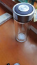 希诺双层玻璃杯男家用商务办公泡茶杯子过滤车载水杯XN-9301 265mL 实拍图
