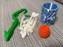 拓竹PLA Silk+光泽丝绸 3D打印耗材 质感色彩丰富 强度升级易打印 美学线材 RFID智能参数识别 天空蓝13603 含料盘 实拍图