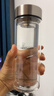 希诺双层玻璃杯男家用商务办公泡茶杯子过滤车载水杯XN-9302 345mL 实拍图
