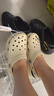 卡骆驰（CROCS）新款厚底云朵洞洞鞋送女友礼物206750 骨白色 38 -39 实拍图
