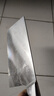 十八子作不锈钢家用菜刀 耐滑手柄刀具盈光斩切刀SL1703-AB【彩盒装】 实拍图