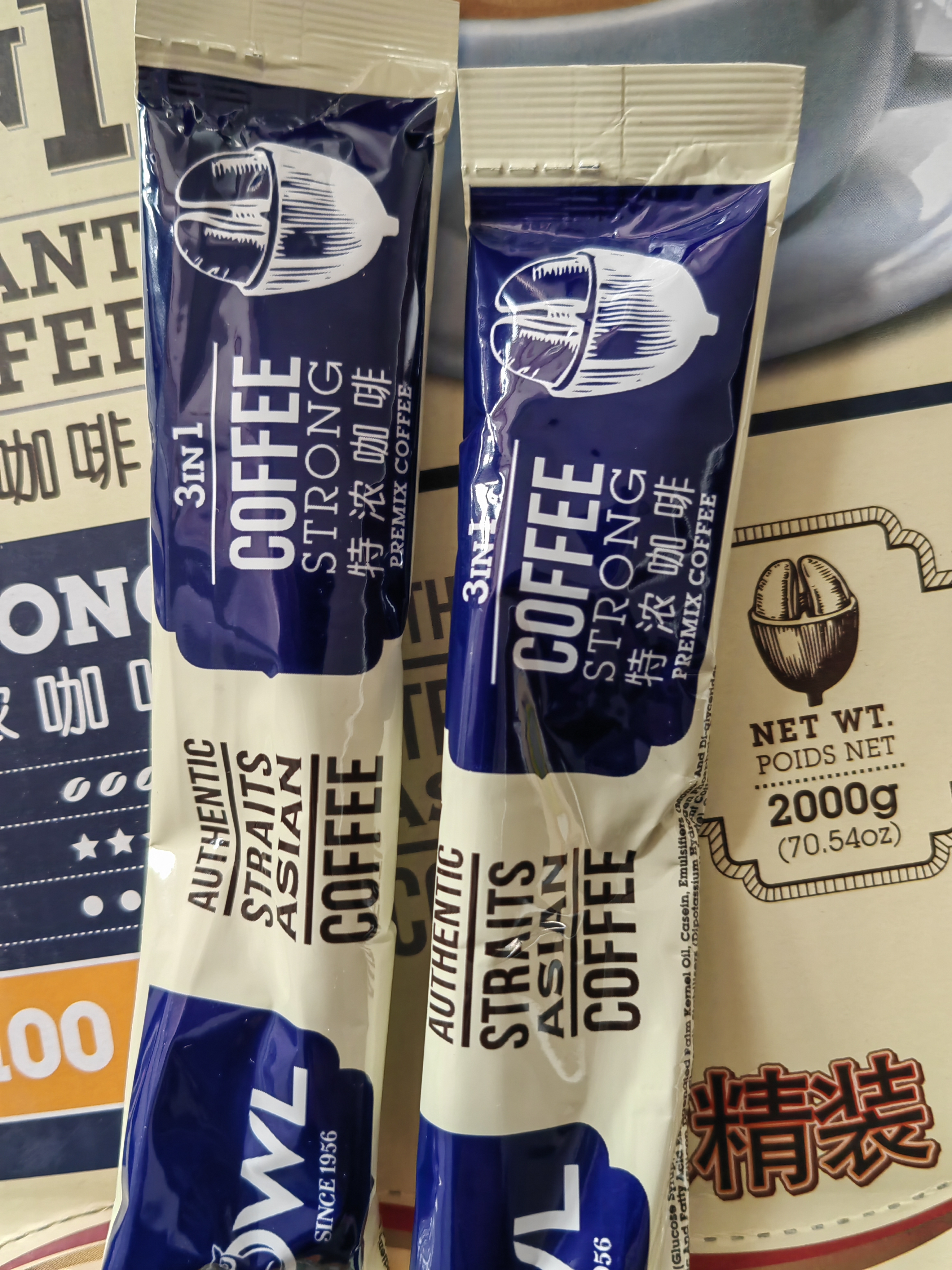 猫头鹰（OWL）进口猫头鹰咖啡特浓三合一速溶咖啡100条装礼盒装 实拍图