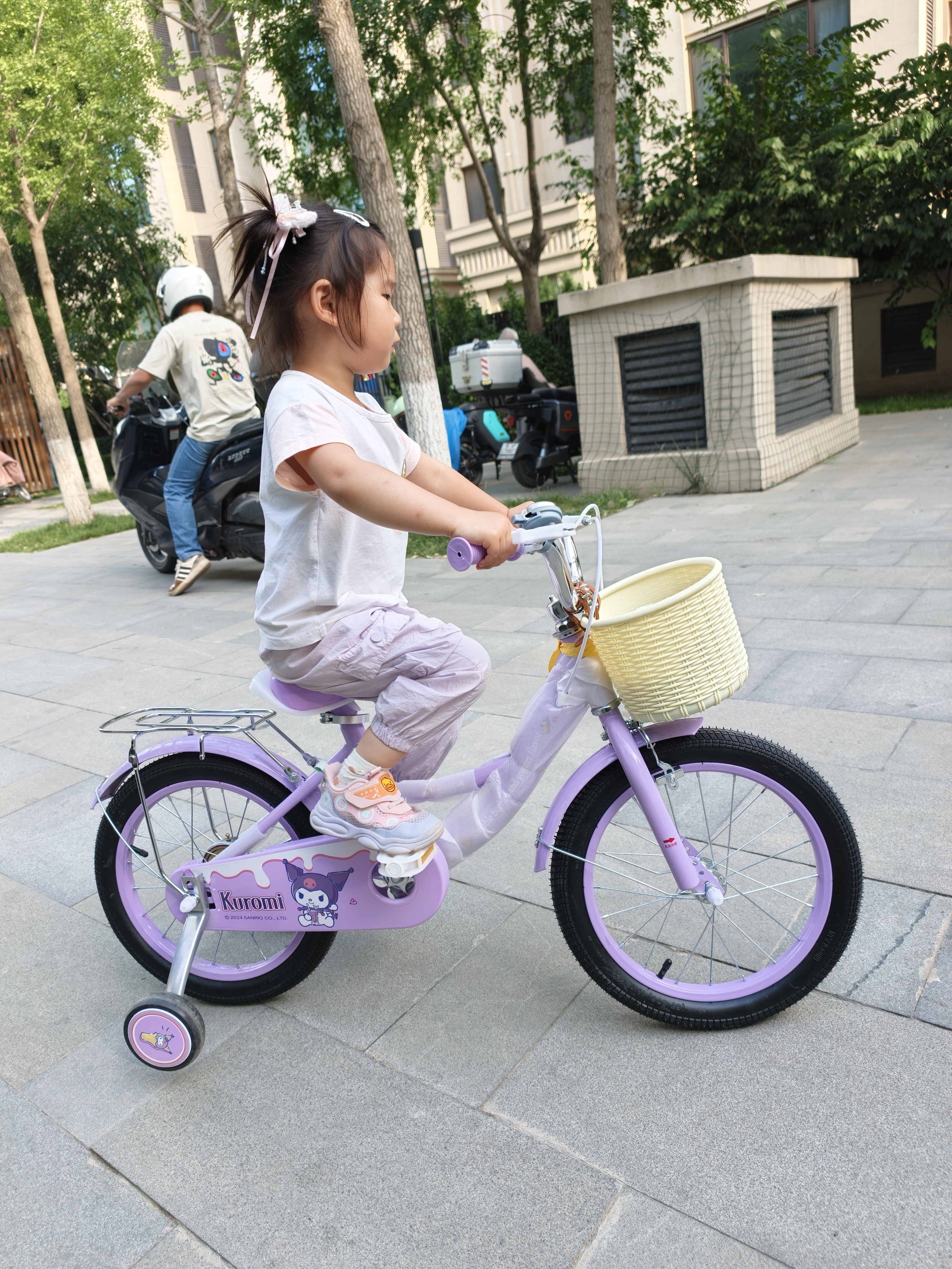 奥仕龙（AO SHI LONG）库洛米儿童自行车女孩5-6-8岁小孩单车16寸脚踏童车 源头直发 实拍图
