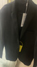 罗蒙（ROMON）西服男士小西装外套职业正装修身休闲伴郎服 黑色4XL 实拍图