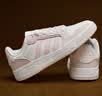 adidas ENTRAP美式校园风运动少年感复古篮球风板鞋男女阿迪达斯   白色/粉色   35.5 实拍图