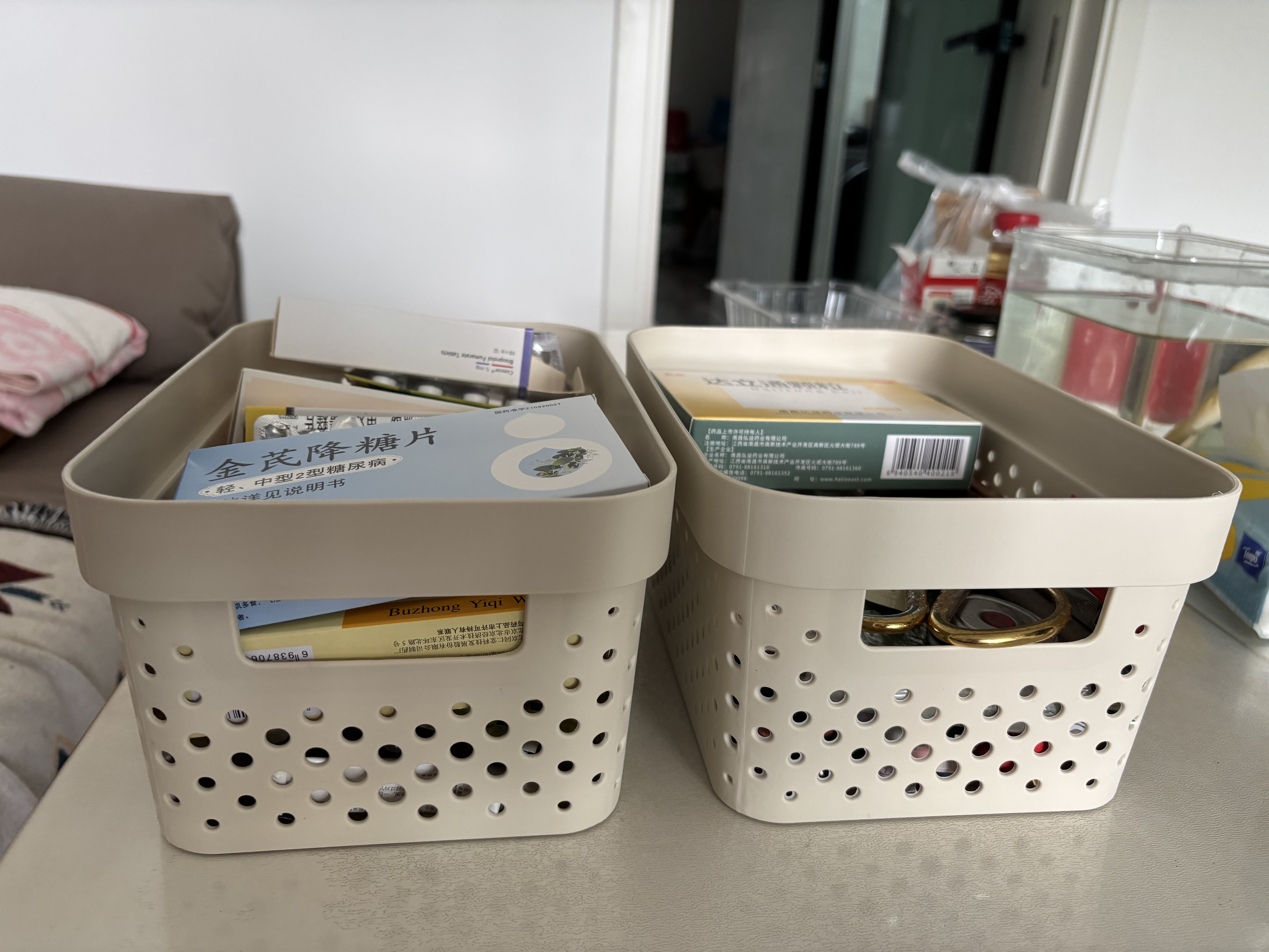 百草园桌面收纳盒收纳筐衣服杂物整理盒零食化妆品整理筐收纳篮家用橱柜 实拍图