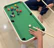 木丸子【六合一】儿童台球桌家用益智6-12岁小型玩具男孩生日六一儿童节 加大款【六合一】飞行棋+斗兽棋+冰球+弹弾棋+保龄球 +桌面台球  六一儿童节生日玩具礼物 实拍图