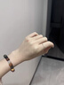 银戒指999足银素圈戒指女闺蜜礼物小指尾戒指环小众设计纯银对戒 细款 光面 14号 实拍图