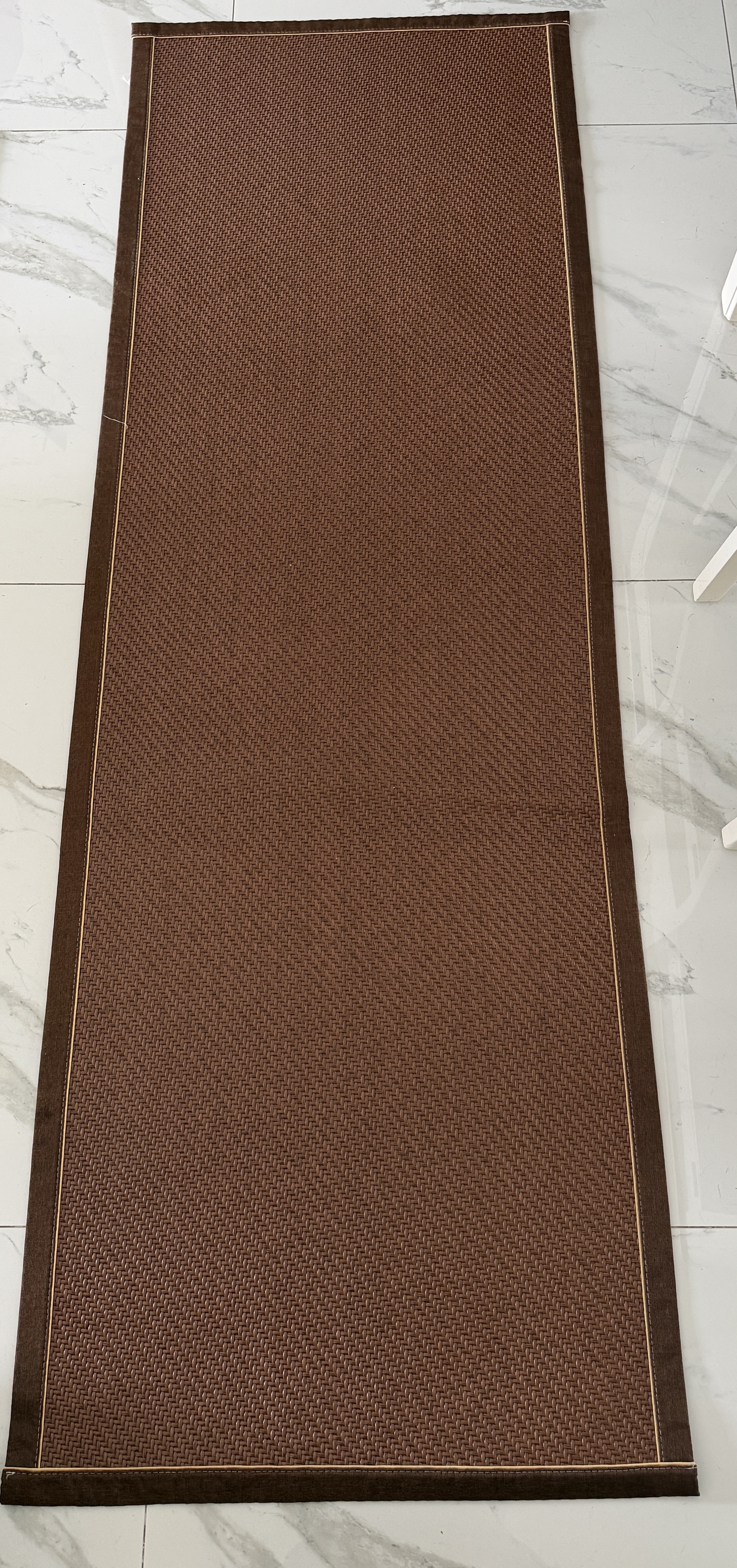 钟爱一生藤席沙发垫夏季沙发盖布防滑真皮沙发专用凉席垫夏天70*210cm栗咖 实拍图