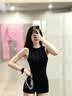 南木熊泳衣女2026新款女士游泳馆专用专业训练连体保守平角裤竞速游泳衣 黑色【80-115斤】 实拍图