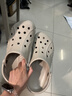 卡骆驰（CROCS）贝雅洞洞鞋男鞋女鞋轻便耐磨一脚蹬拖鞋休闲鞋百搭花园鞋|10126 卵石色-2V3(含智必星) 40 (250mm) 实拍图