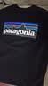 巴塔哥尼亚（Patagonia）男女情侣款通勤P-6 Logo混纺棉休闲潮流户外透气短袖T恤 38504 BLK黑色 M 170/180(CM)  70/80(KG) 实拍图