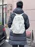 森马书包大容量简约百搭潮牌男女双肩包初高中大学生减负电脑旅行背包 深灰色+超大容量+轻量化设计 实拍图