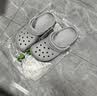卡骆驰（CROCS）经典洞洞鞋轻便百搭女沙滩鞋包头拖鞋男鞋|10001 大气灰-1FT(含智必星) 37 /38(230mm) 实拍图