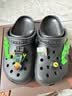 卡骆驰（CROCS）檀健次同款经典洞洞鞋轻便百搭女沙滩鞋包头拖鞋男鞋|10001 黑色-001(含智必星) 39 (240mm) 实拍图