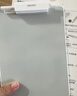 得力无墨书写护眼白板零耗材不反光小白板学生草稿演算家用办公记事板 白色151*208mm 实拍图