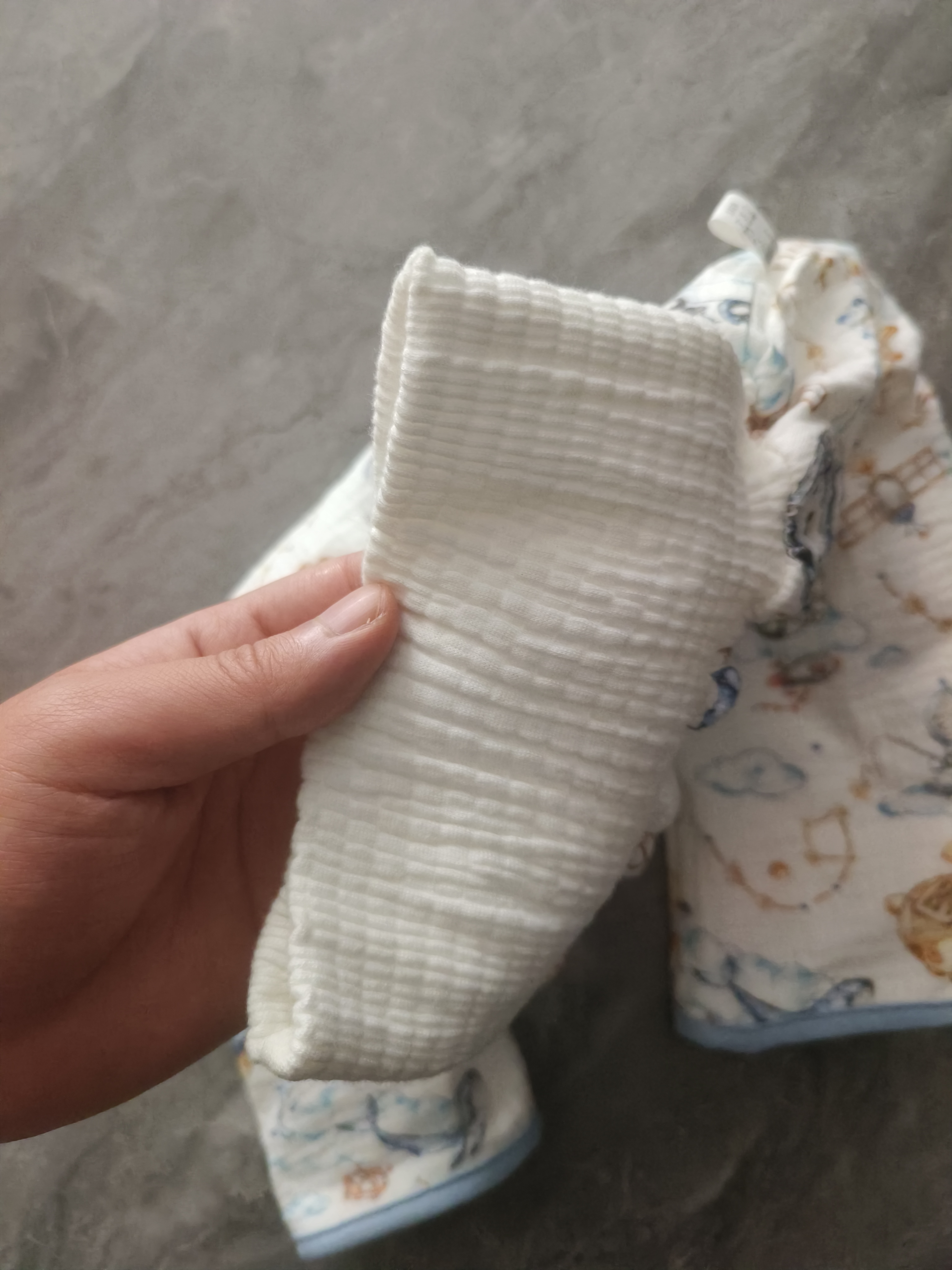 安可新婴儿隔尿裙尿布裤隔水纯棉可水洗宝宝尿垫纱布尿裤M码竹林憨憨熊 实拍图