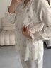 英氏（YEEHOO）26年新品孕妇月子服纯棉哺乳睡衣10A抗菌自带胸垫家居服海洋奇珠M 实拍图
