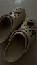 卡骆驰（CROCS）檀健次同款复古小鲸鱼洞洞鞋时尚厚底洞洞鞋花园鞋206302 骨白色-2Y2(含智必星) 40 (260mm) 尺码偏小，建议选大一码 实拍图