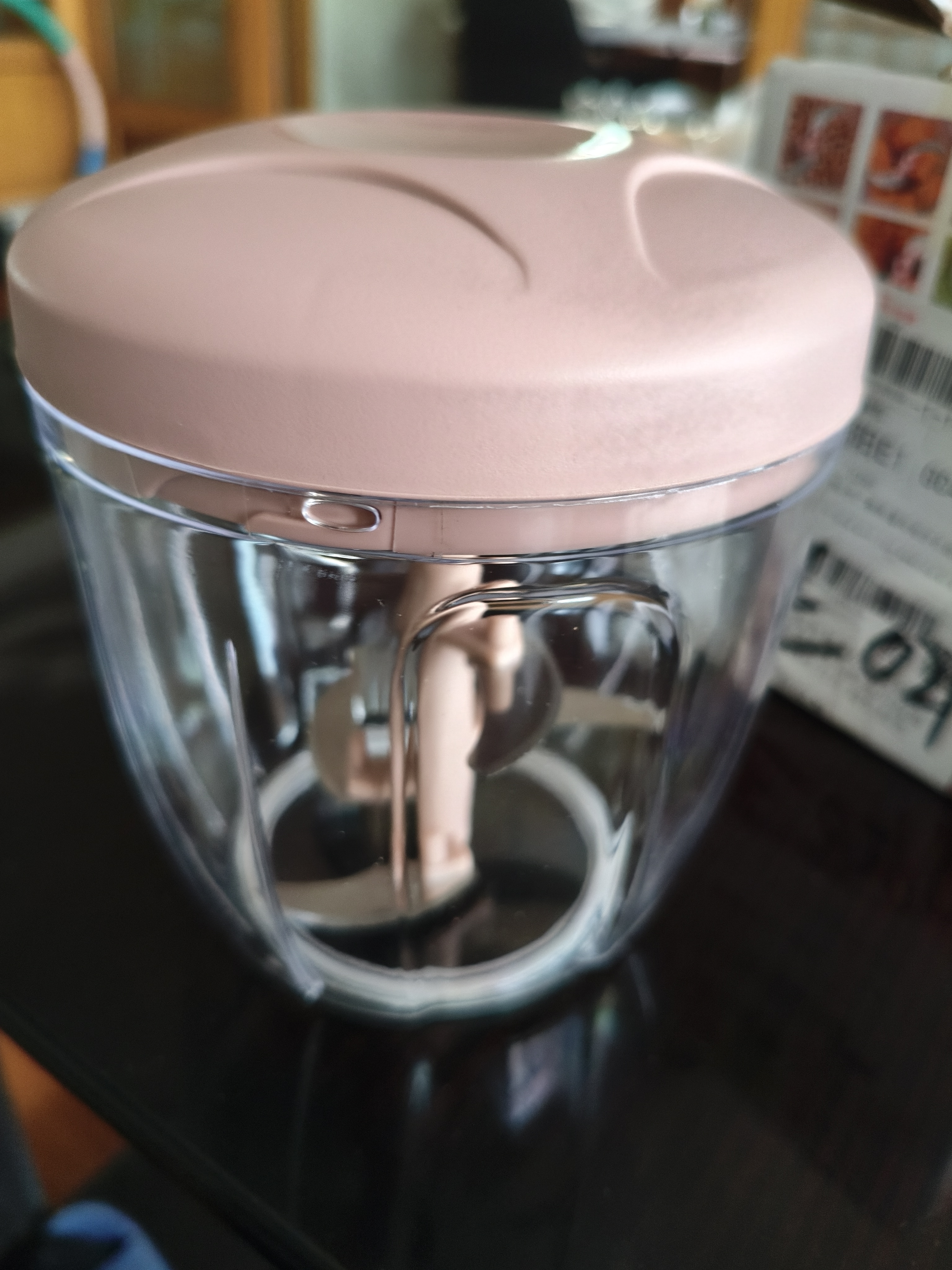 捣蒜泥神器手动蒜泥器厨房拉蒜器绞菜器多功能家用绞肉辅食料理机 5叶刀片 随机颜色 900ml 实拍图