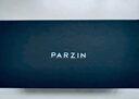 帕森（PARZIN）偏光太阳镜男 经典飞行框蛤蟆镜遮阳防晒开车专用墨镜送男士礼物 黑框黑灰片【PZ8009】 实拍图