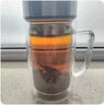富光双层玻璃杯支持团购定制泡茶杯办公杯带把 大容量男女水杯子580ML 实拍图