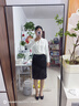 特洛曼新款免烫黑色西装裙半身裙女长款过膝时尚正装面试工装裙职业裙子 晒单实拍图