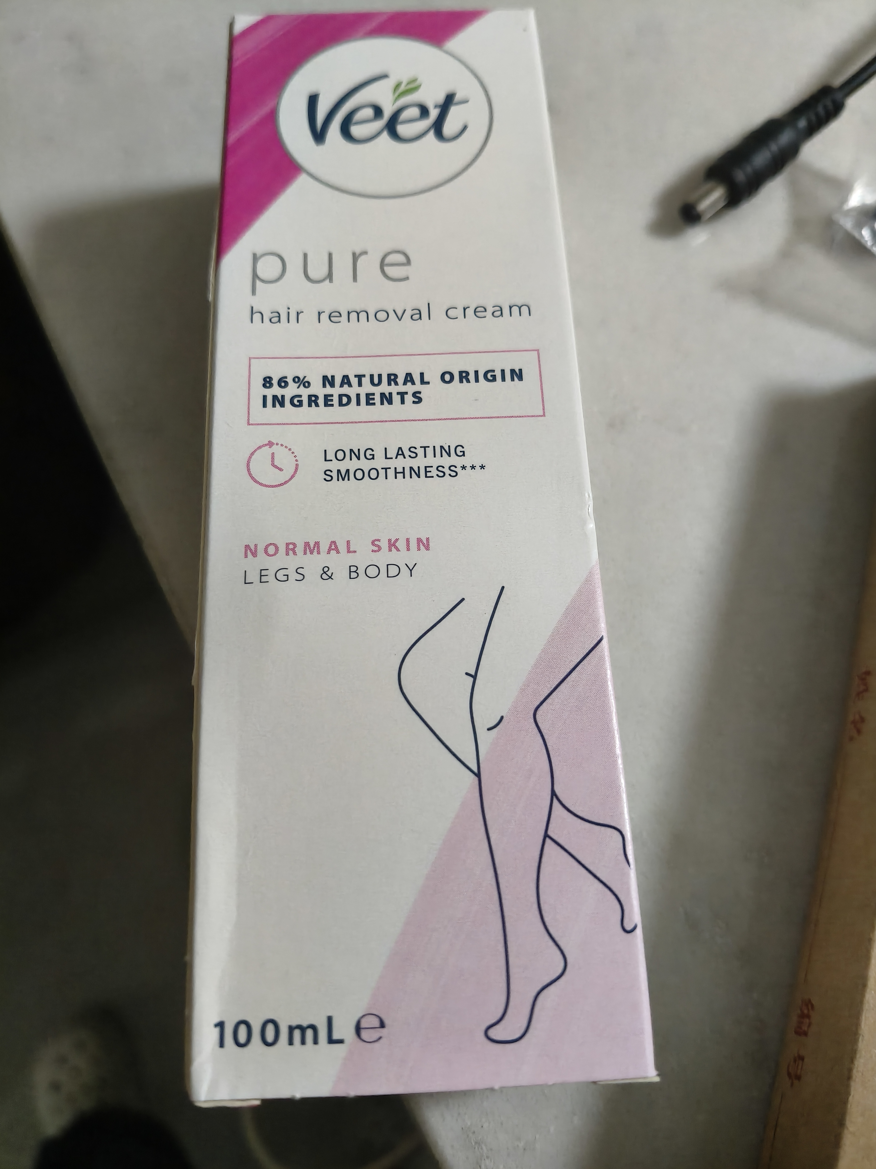 薇婷（VEET）芦荟脱毛膏敏感肌适用温和脱毛纵享丝滑 腋下腿毛四肢去毛送礼物 100ml 1支 普通肌【含刮板】 实拍图