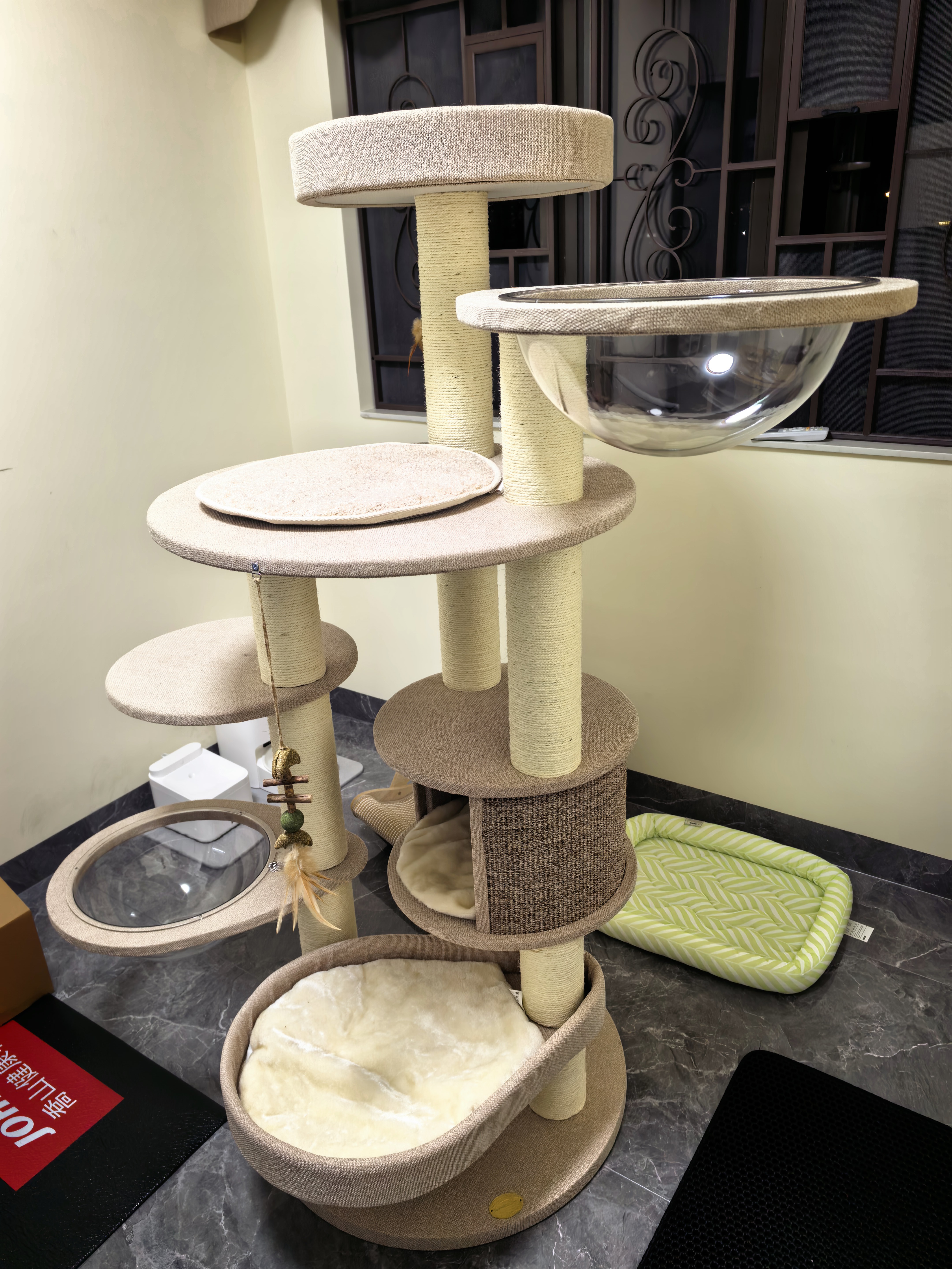 兽牌森林猫爬架大型猫树猫窝一体豪华剑麻猫架太空舱缅因大猫冬季保暖 森林双太空舱丨玩具套装 实拍图