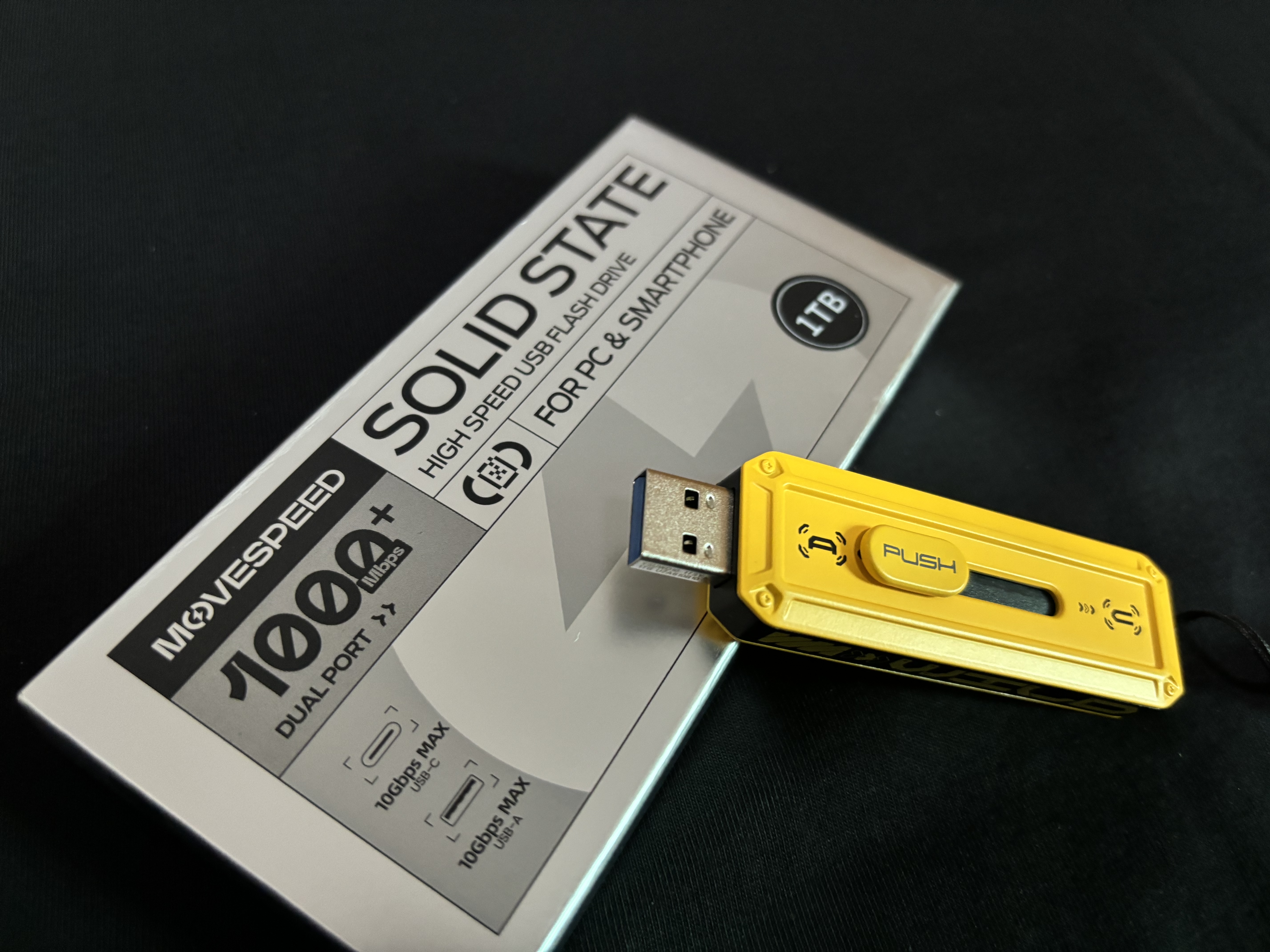 移速（MOVE SPEED）1TB 固态U盘 USB3.2/Type-C双接口u盘手机电脑两用高速大容量移动优盘 读速1090MB/s 狂野Wild 实拍图