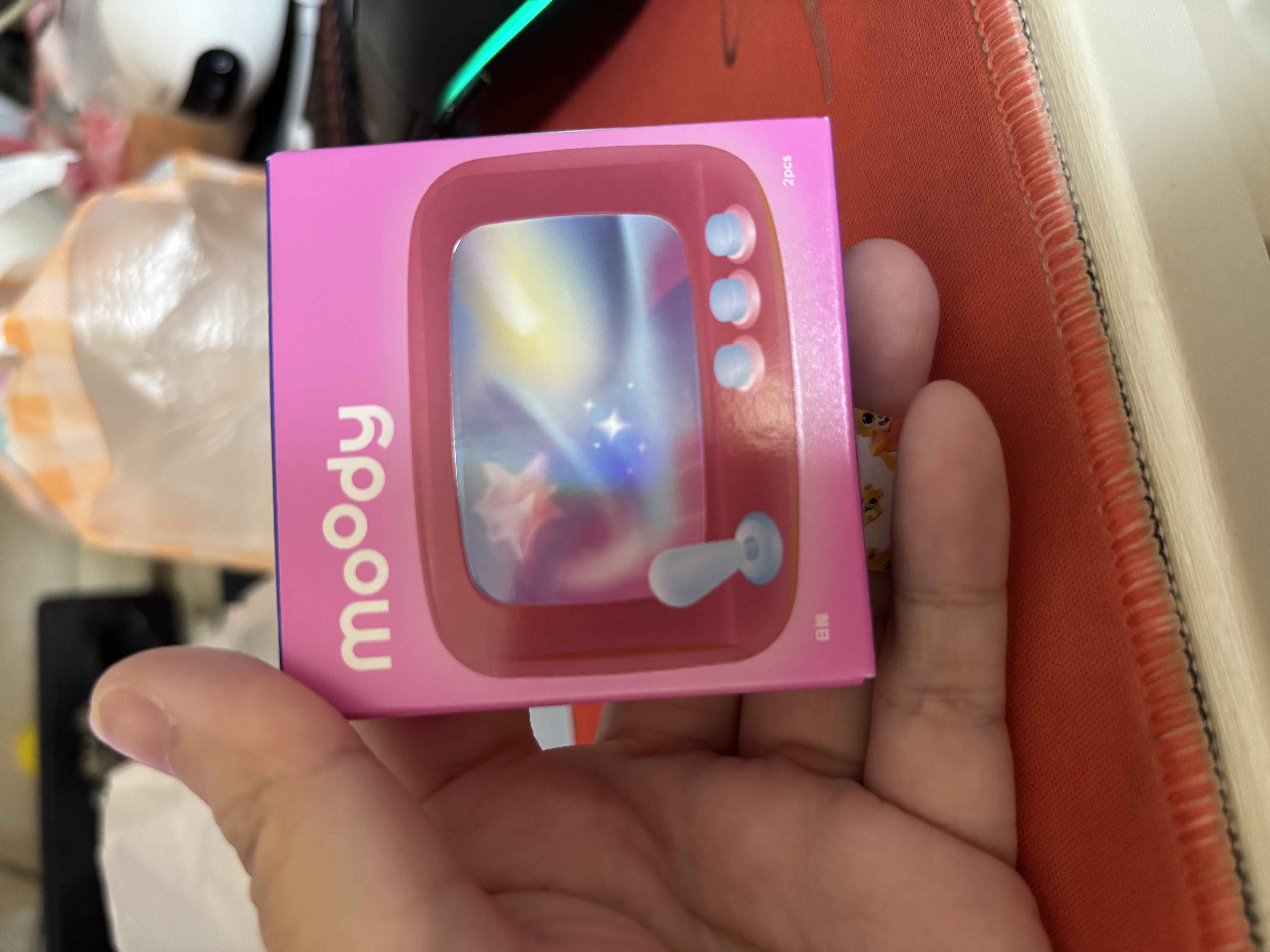 moody美瞳日抛隐形眼镜试戴体验时光机系列2片装黑巧马赛克 0度 实拍图