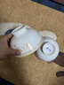 传世瓷碗碟套装家用景德镇欧式骨瓷碗筷陶瓷器吃饭套碗盘子中式 天鹅湖60件 60头豪华套装 实拍图
