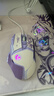 罗技（G） G502 HERO主宰者 有线鼠标 游戏鼠标  g502hero  可配重HERO引擎 礼盒送男友 RGB炫彩灯光 G502H-星河紫+鼠标垫+防滑贴 实拍图