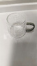 泥也玻璃杯子水杯高硼硅玻璃茶杯家用带把凉水杯喝水果汁杯马克杯透明 实拍图