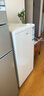 海尔（Haier）立式冷柜电脑控温冰柜家用冷柜4D匀冷微霜小占地母乳小冰箱 「山茶花新品」64升小占地旋钮灵活控温微霜 64升 实拍图