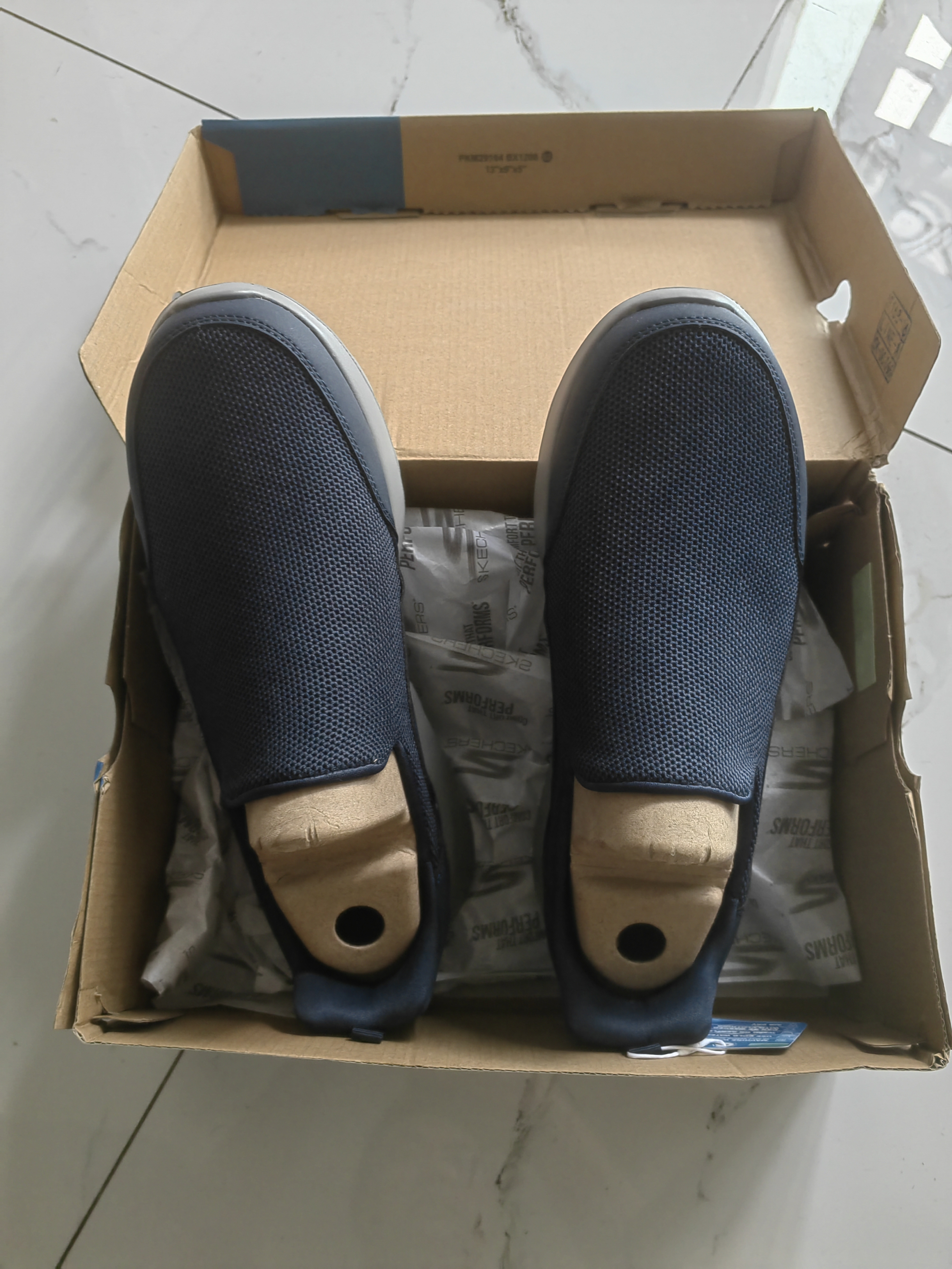 斯凯奇（Skechers）男鞋夏季一脚蹬运动鞋休闲健步鞋软底舒适布鞋54626 实拍图