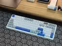 雷柏（Rapoo）V700DIY-98升级款 三模客制化无线机械键盘gasket结构7层填充消音全键热插拔键盘 白灰蓝(弹白轴) 实拍图