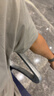 马登工装Sorona凉感速干T恤男夏季v领正肩短袖索罗娜纯色轻奢体恤上衣 月岩灰 L 实拍图