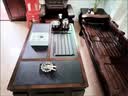 紫桐家居（Z-Tong Furniture）全实木功夫茶几客厅家用办公烧水壶泡茶一体意式轻奢岩板茶桌茶台 黑色茶几+实木茶盘（普通不锈钢茶炉底部上水） 120*65cm（全实木多层板打造） 实拍图