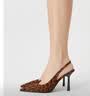 CHARLES&KEITH豹纹尖头气质包头凉鞋高跟鞋生日礼物送女友CK1-60280451 ANIMAL PRINT BROWN棕色/深棕色 36 （230） 实拍图