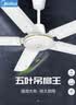 美的（Midea） 吊扇家用客厅电风扇轻音钢叶大风力宿舍工厂楼顶扇吸顶风扇 风扇踏青放价 白色 FC140-DD(56寸)五叶大机头款 实拍图