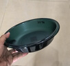 佳钓尼（JIADIAONI）开饵盆饵料盆三件套折叠鱼食拉饵盘鱼饵盆小号钓鱼鲢鳙散炮盆渔具 开饵浅盆墨绿 （24#） 实拍图