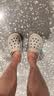 卡骆驰（CROCS）贝雅卡骆班洞洞鞋|205089 卵石色-2V3   36 /37(220mm)   实拍图