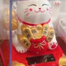 侑家良品太阳能招财猫 桌面小摆件节日实用小礼品 节日礼物自动招手3寸 实拍图