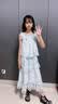 女童连衣裙夏季2026新款儿童夏装蛋糕裙套装女大童公主裙子两件套 蓝色套装【上衣+半身裙】 140 实拍图